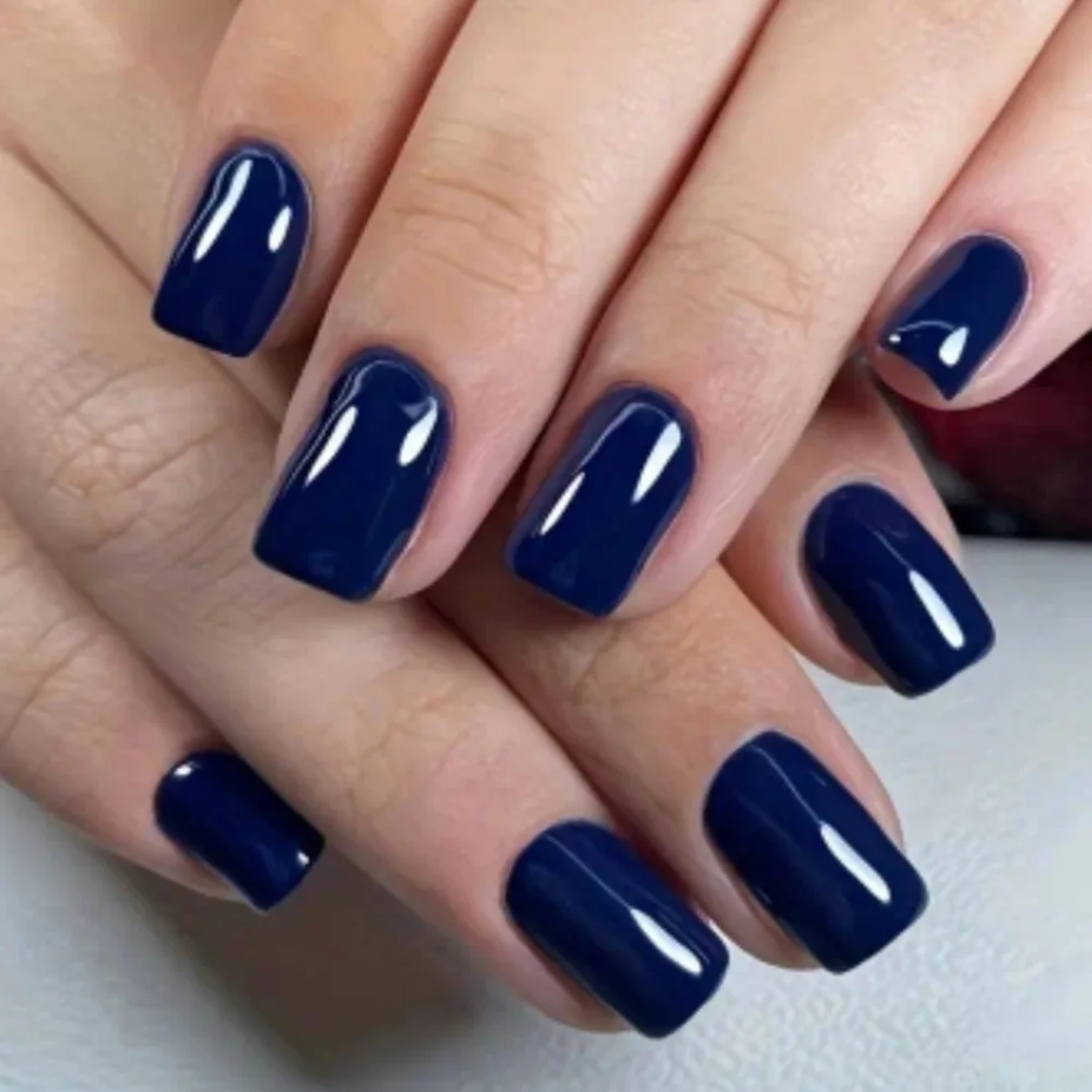 🔥3/$21 Glossy Blue Press on nails